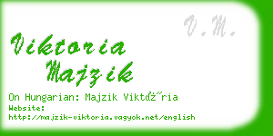 viktoria majzik business card